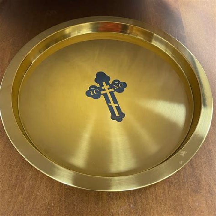 Greek Wedding Trays | Flower & Cross Wedding Tray — Blessed Celebration